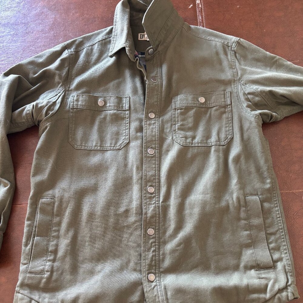 Duluth Trading Co Men's Fire Hose Flannel-Lined Shirt Jacket Jac